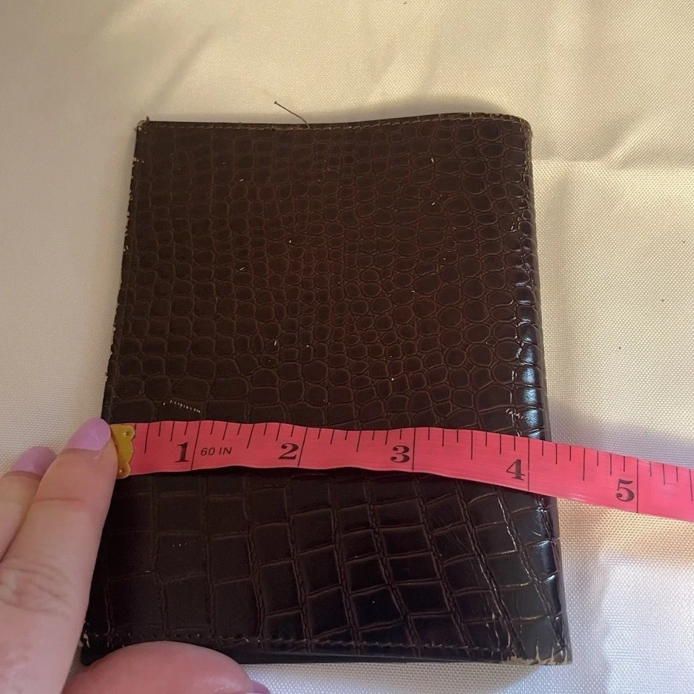 Vintage Lord Buxton Saddle Cowhide Bifold Leather Unisex Card Case Wallet USA